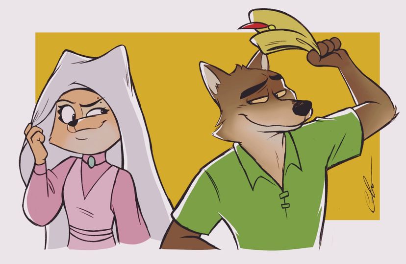 《BAD GUYS》：MR. WOLF AS ROBIN HOOD,DIANE FOXINGTON AS MAID MARIAN！！！.jpg